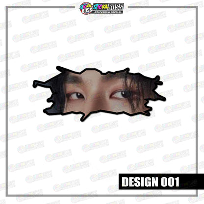 KPOP-STRAYKIDS | CRACK PEEKERS  ( ANIME VINYL STICKER DECALS )【Stickaboss】