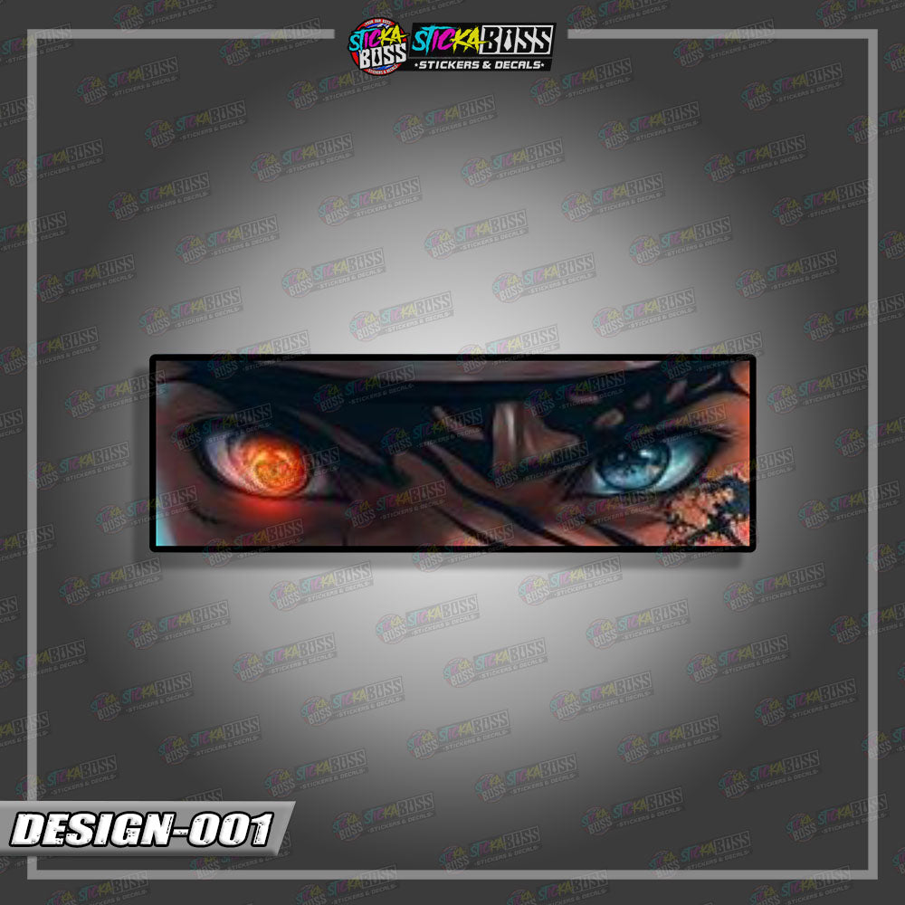 NARUTO PART 1 | ANIME  EYE SLAP STICKER【VINYL PRINTED】( LAMINATED / WATERPROOF )