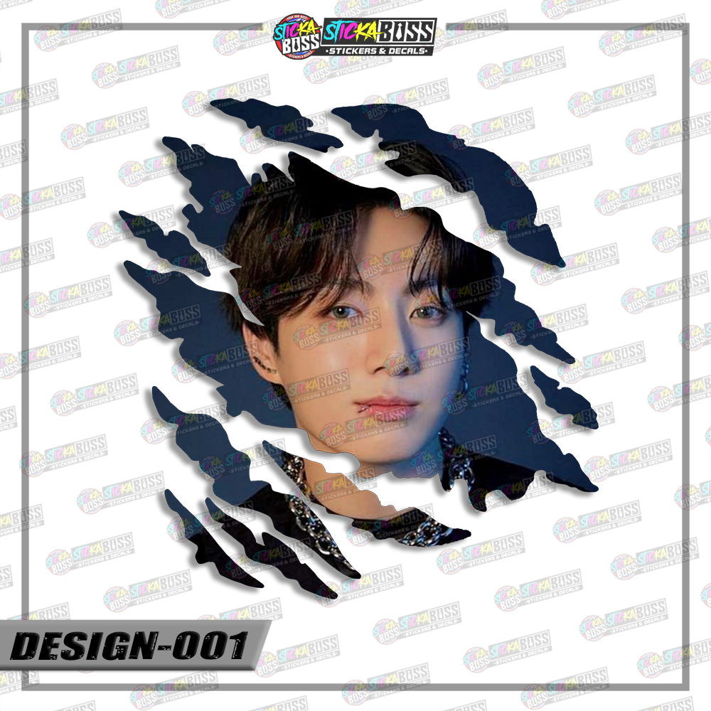 BTS | ANIME SCRATCH STICKER【VINYL PRINTED】( LAMINATED / WATERPROOF )【Stickaboss】 (Copy)
