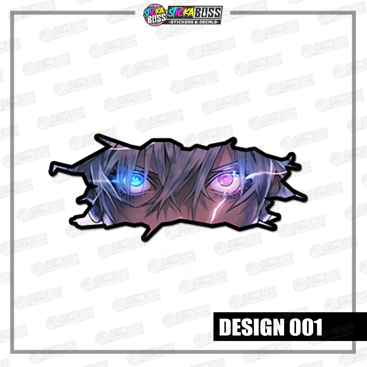 JUJUTSU KAISEN | CRACK PEEKERS  ( ANIME VINYL STICKER DECALS )【Stickaboss】