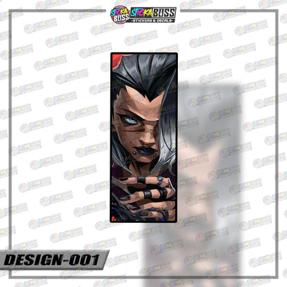 VALORANT | RECTANGLE SIZE  VINYL STICKER 【VINYL PRINTED】( LAMINATED / WATERPROOF )