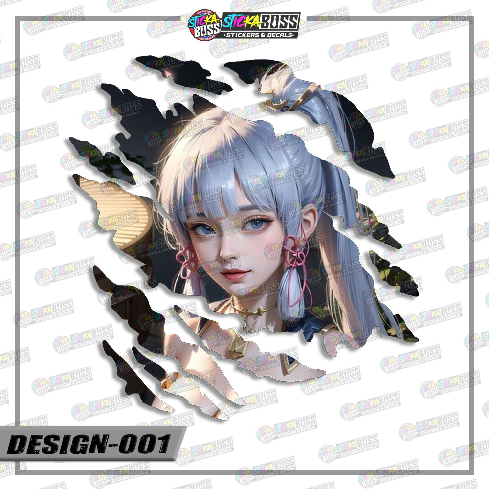 GENSHIN IMPACT | ANIME SCRATCH STICKER【VINYL PRINTED】( LAMINATED / WATERPROOF )【Stickaboss】