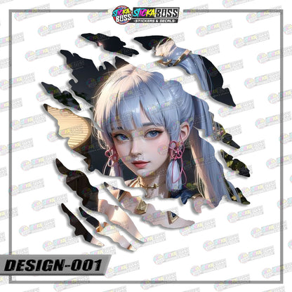 GENSHIN IMPACT | ANIME SCRATCH STICKER【VINYL PRINTED】( LAMINATED / WATERPROOF )【Stickaboss】