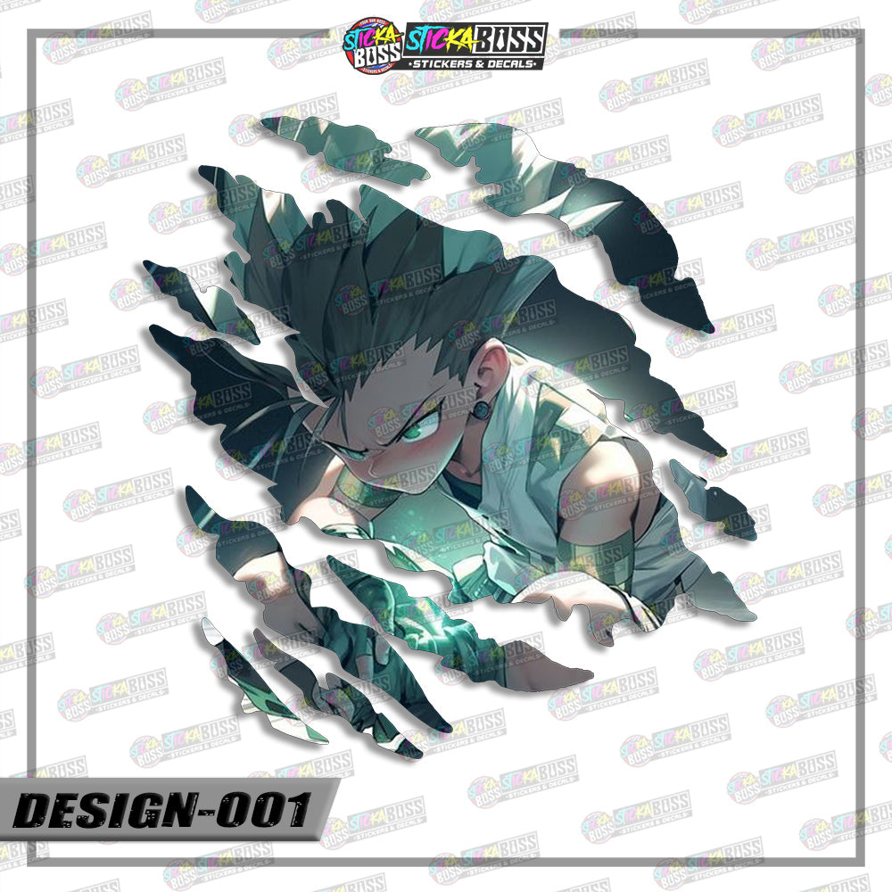 HUNTER X HUNTER | ANIME SCRATCH STICKER【VINYL PRINTED】( LAMINATED / WATERPROOF )【Stickaboss】