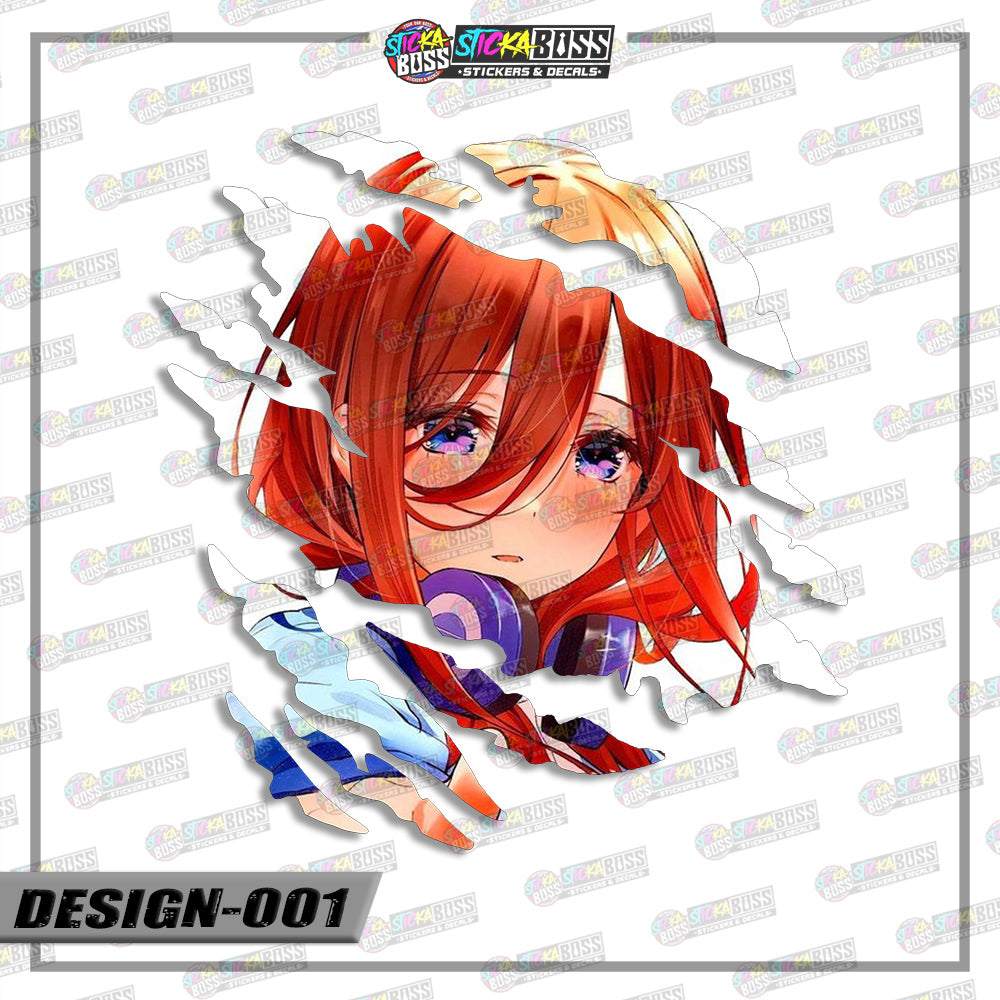 THE QUINTESSENTIAL QUINTUPLETS| ANIME SCRATCH STICKER【VINYL PRINTED】( LAMINATED / WATERPROOF )【Stick