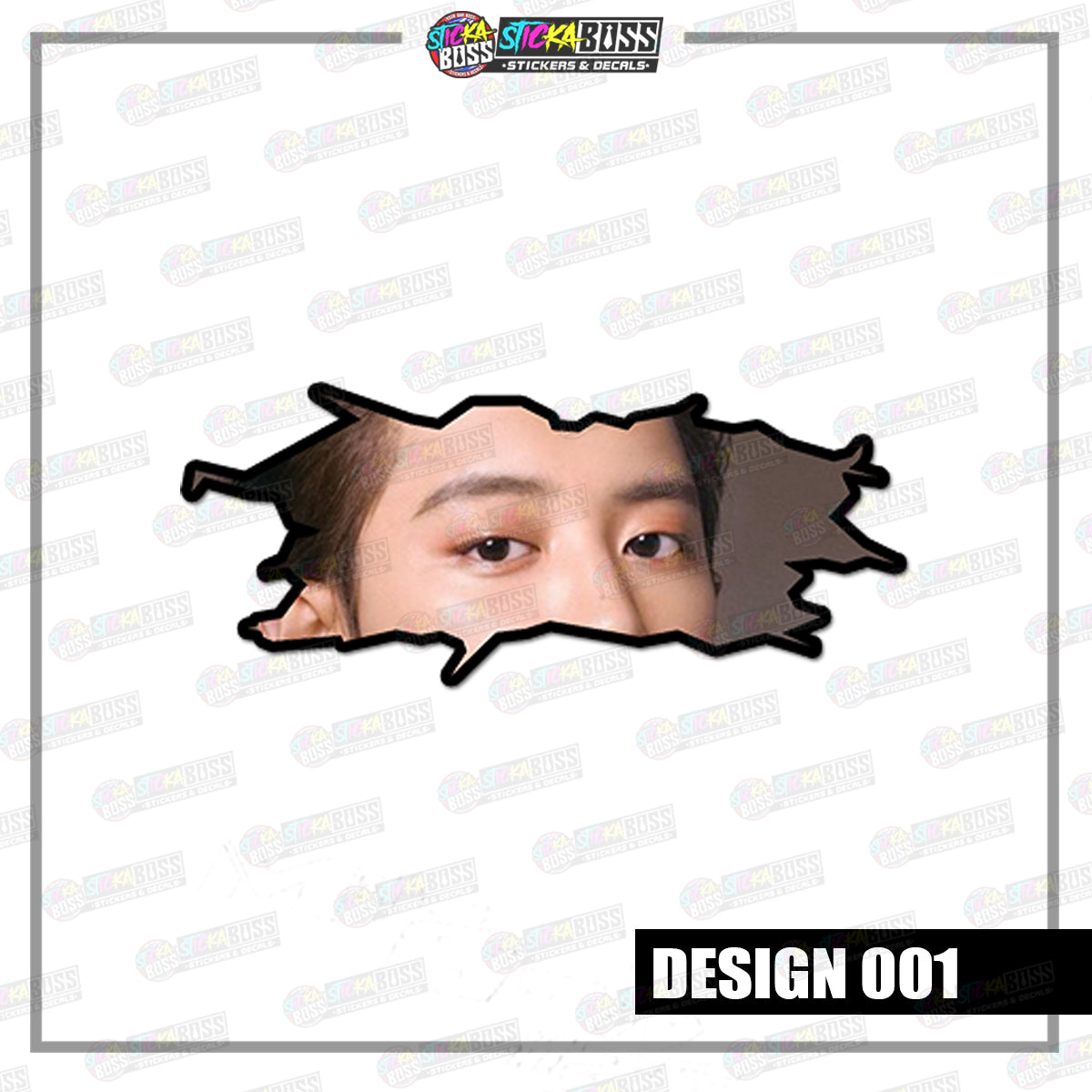 KPOP- EXO | CRACK PEEKERS  ( ANIME VINYL STICKER DECALS )【Stickaboss】