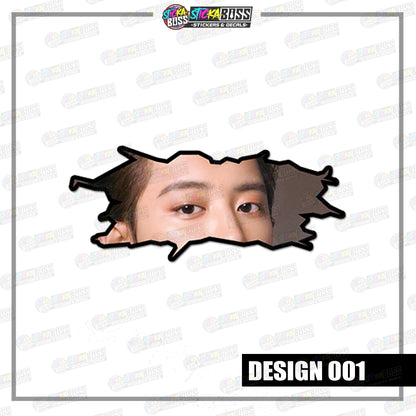 KPOP- EXO | CRACK PEEKERS  ( ANIME VINYL STICKER DECALS )【Stickaboss】