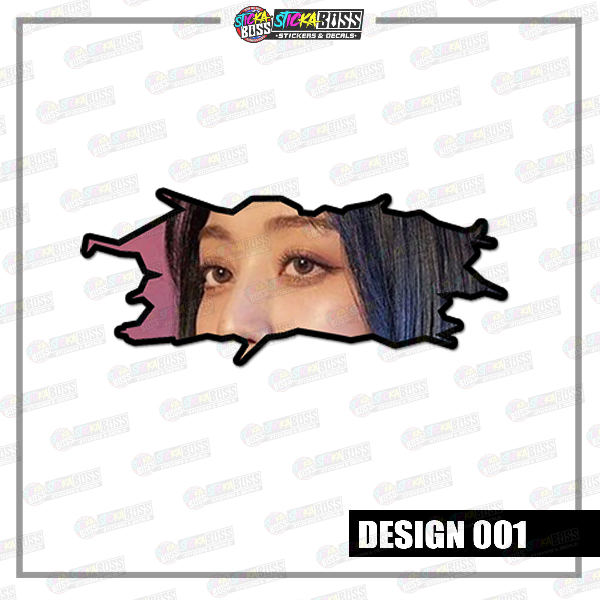 KPOP-TWICE | CRACK PEEKERS  ( ANIME VINYL STICKER DECALS )【Stickaboss】