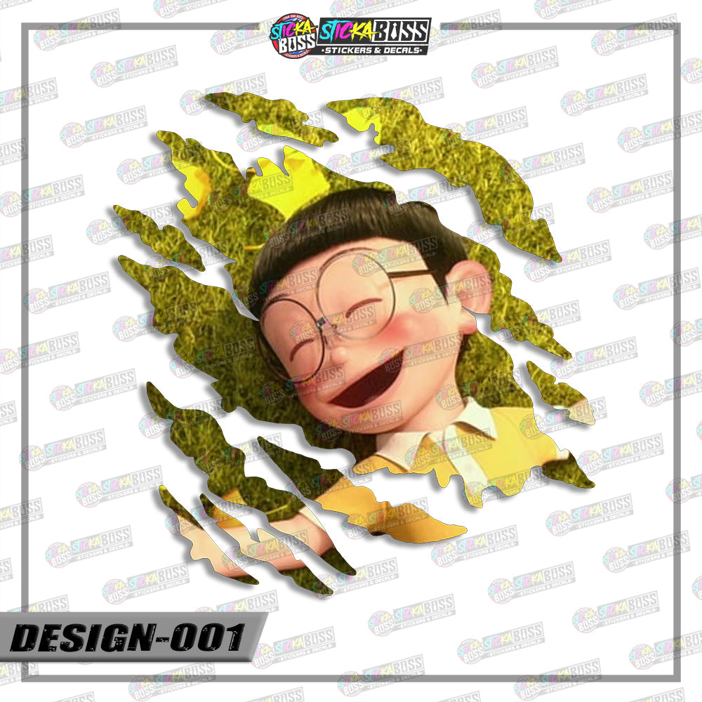 DORAEMON | ANIME SCRATCH STICKER【VINYL PRINTED】( LAMINATED / WATERPROOF )