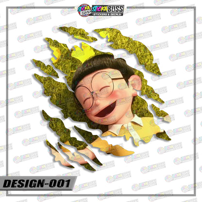 DORAEMON | ANIME SCRATCH STICKER【VINYL PRINTED】( LAMINATED / WATERPROOF )