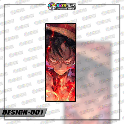 ONE PIECE| RECTANGLE SIZE  VINYL STICKER 【VINYL PRINTED】( LAMINATED / WATERPROOF )