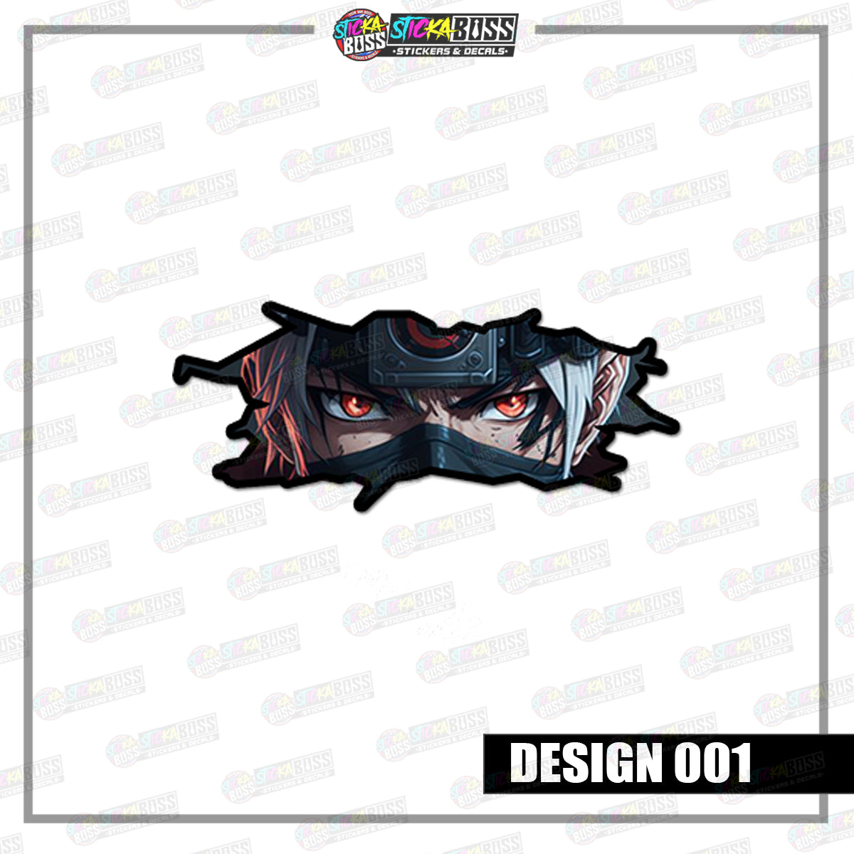 NARUTO | CRACK PEEKERS  ( ANIME VINYL STICKER DECALS )【Stickaboss】