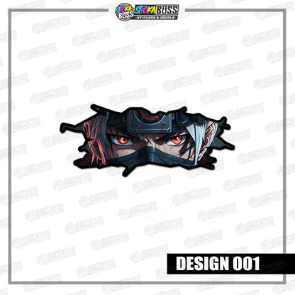 NARUTO | CRACK PEEKERS  ( ANIME VINYL STICKER DECALS )【Stickaboss】