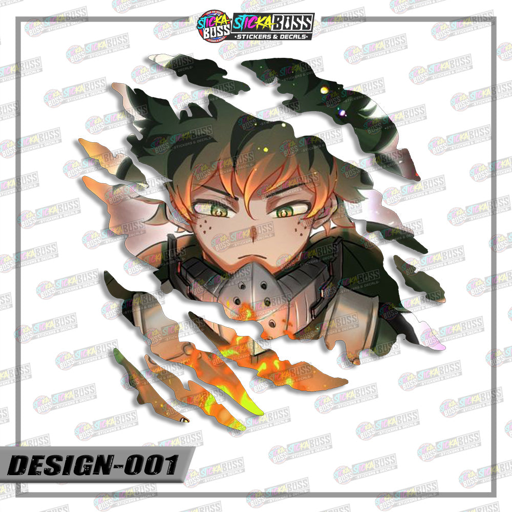 MY HERO ACADEMIA | ANIME SCRATCH STICKER【VINYL PRINTED】( LAMINATED / WATERPROOF )【Stickaboss】