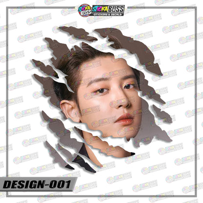 EXO | SCRATCH STICKER【VINYL PRINTED】( LAMINATED / WATERPROOF )【Stickaboss】