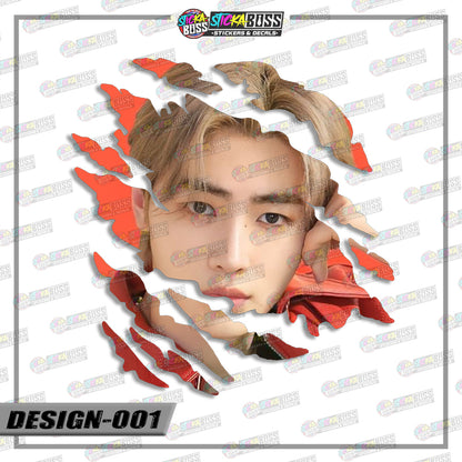 ENHYPEN | SCRATCH STICKER【VINYL PRINTED】( LAMINATED / WATERPROOF )【Stickaboss】