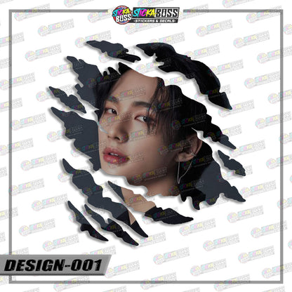 STRAYKIDS | ANIME SCRATCH STICKER【VINYL PRINTED】( LAMINATED / WATERPROOF )【Stickaboss】