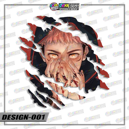 JUJUTSU KAISEN PART 2 | ANIME SCRATCH STICKER【VINYL PRINTED】( LAMINATED / WATERPROOF )【Stickaboss】
