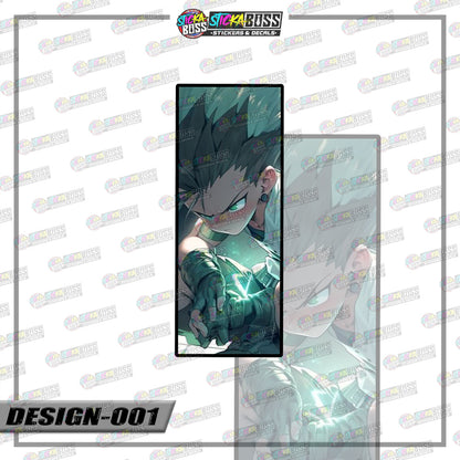DEMONSLAYER | RECTANGLE SIZE  VINYL STICKER 【VINYL PRINTED】( LAMINATED / WATERPROOF )
