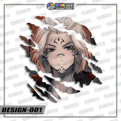 TOKYO REVENGERS | ANIME SCRATCH STICKER【VINYL PRINTED】( LAMINATED / WATERPROOF )【Stickaboss】