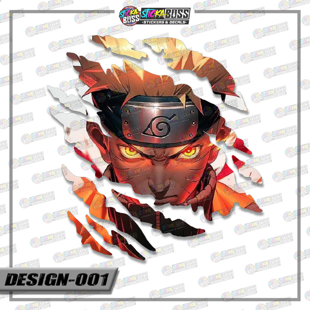 NARUTO PART 2 | ANIME SCRATCH STICKER【VINYL PRINTED】( LAMINATED / WATERPROOF )【Stickaboss】