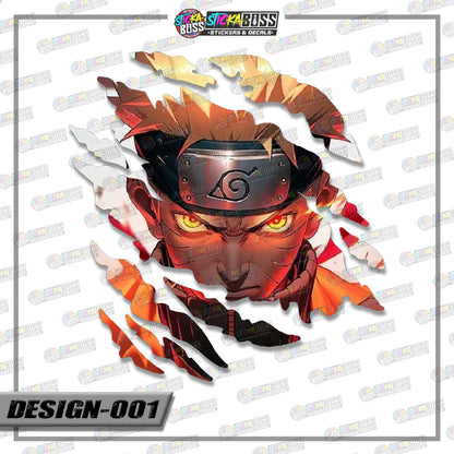 NARUTO PART 2 | ANIME SCRATCH STICKER【VINYL PRINTED】( LAMINATED / WATERPROOF )【Stickaboss】
