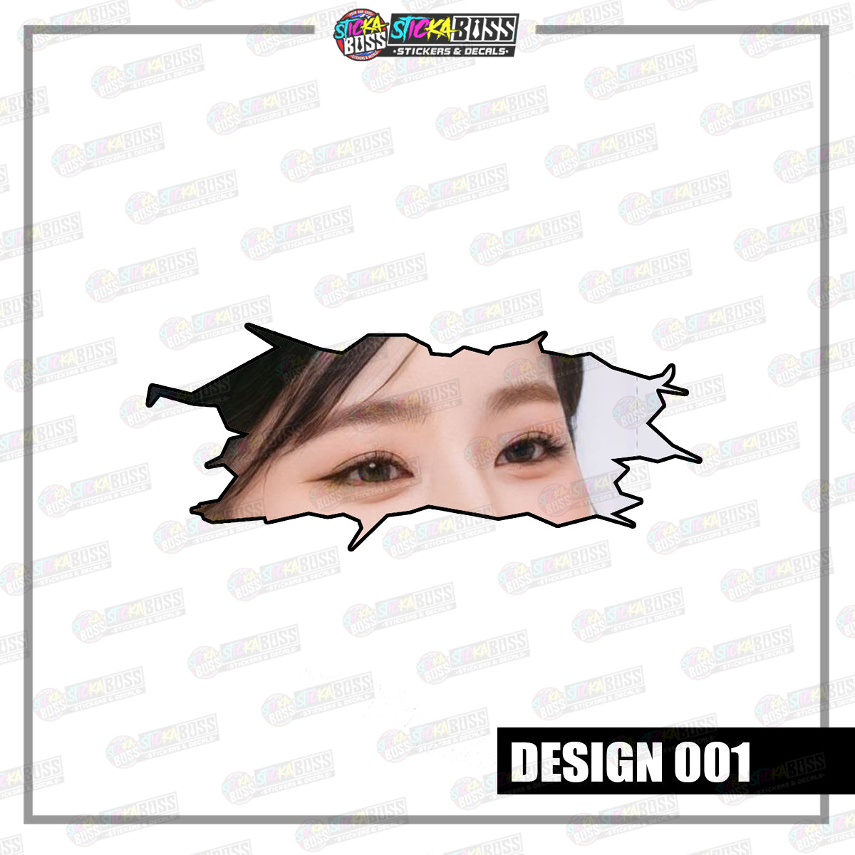 KPOP-GIDLE | CRACK PEEKERS  ( ANIME VINYL STICKER DECALS )【Stickaboss】