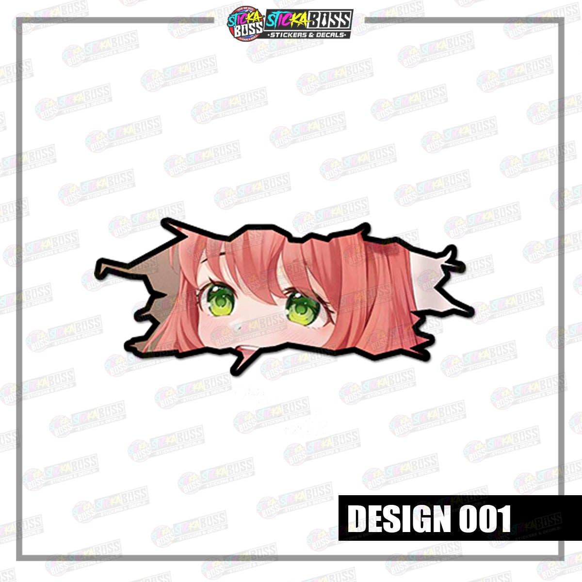 ANYA | CRACK PEEKERS  ( ANIME VINYL STICKER DECALS )【Stickaboss】