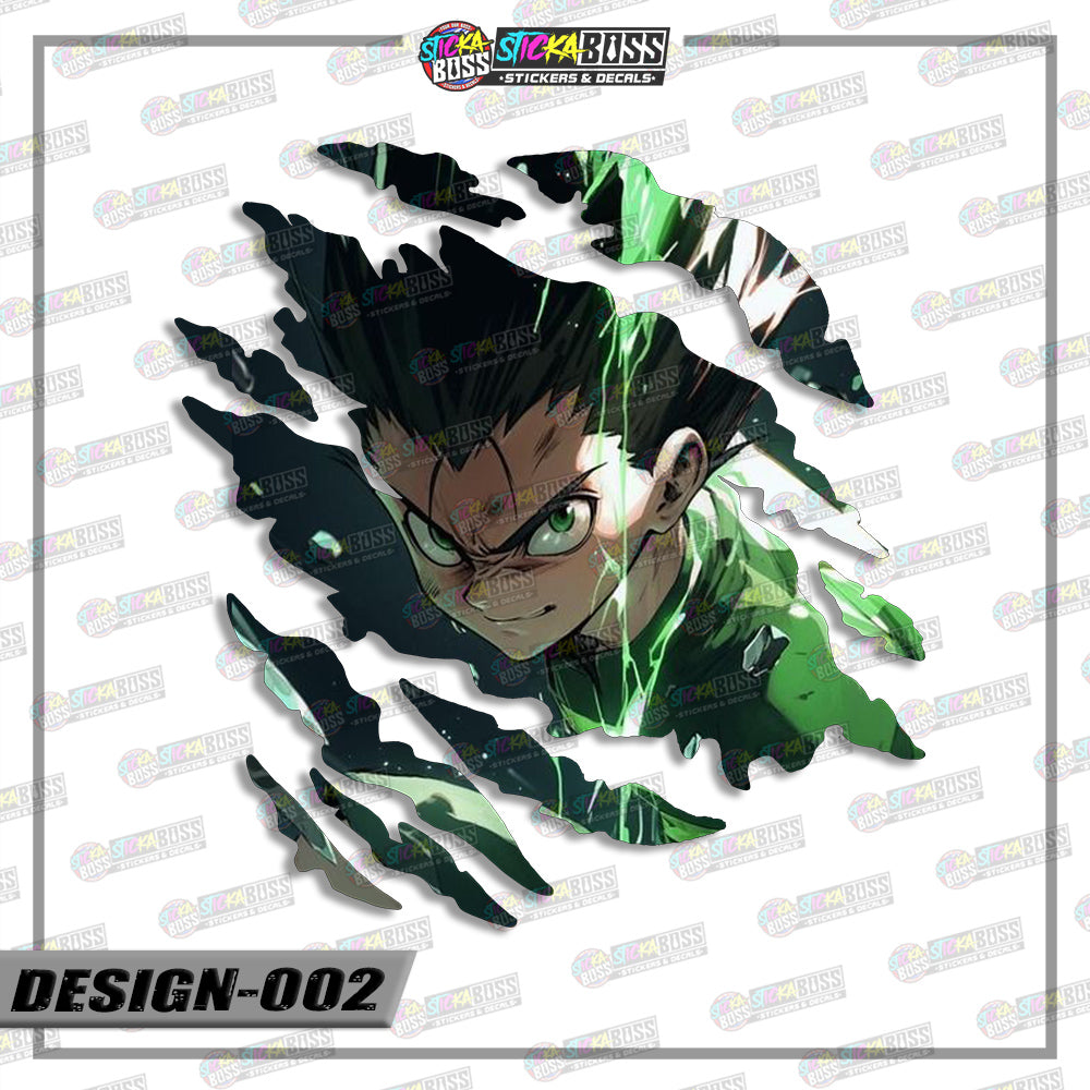 HUNTER X HUNTER | ANIME SCRATCH STICKER【VINYL PRINTED】( LAMINATED / WATERPROOF )【Stickaboss】