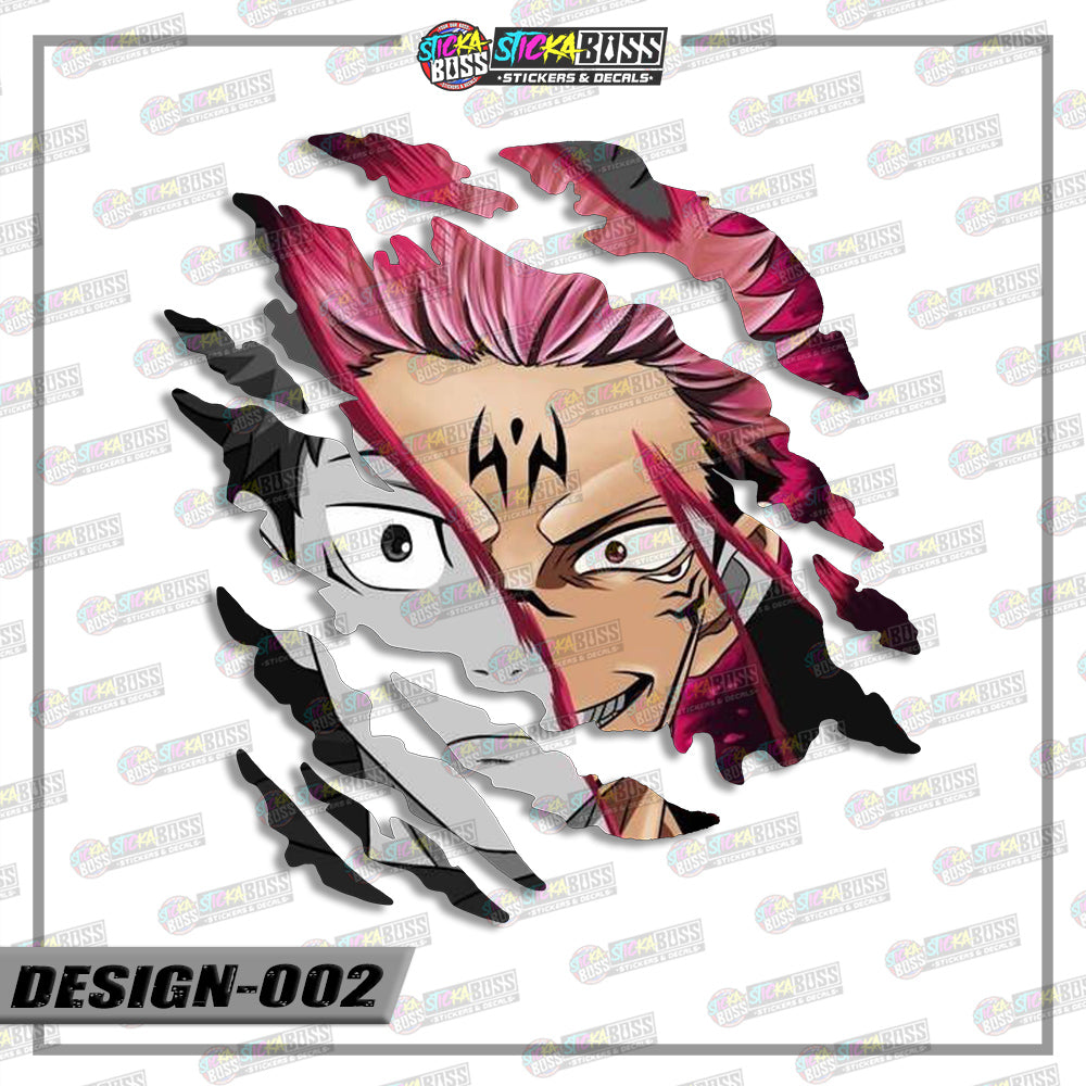 JUJUTSU KAISEN PART 2 | ANIME SCRATCH STICKER【VINYL PRINTED】( LAMINATED / WATERPROOF )【Stickaboss】