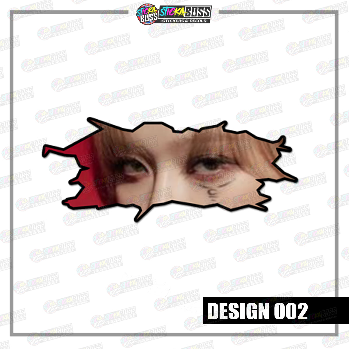 KPOP-AESPA | CRACK PEEKERS  ( ANIME VINYL STICKER DECALS )【Stickaboss】