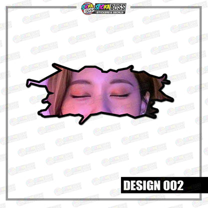 KPOP-TWICE | CRACK PEEKERS  ( ANIME VINYL STICKER DECALS )【Stickaboss】