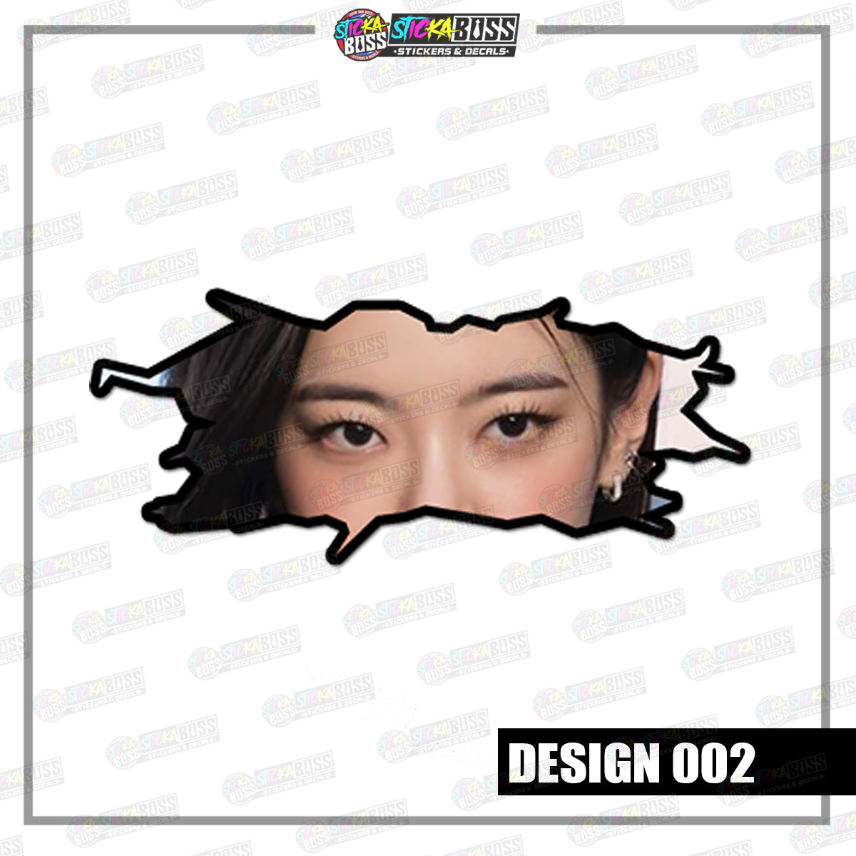 KPOP- ITZY| CRACK PEEKERS  ( ANIME VINYL STICKER DECALS )【Stickaboss】
