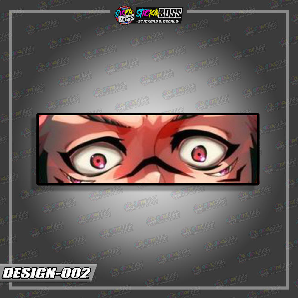 JUJUTSU KAISEN PART 1 | ANIME  EYE SLAP STICKER【VINYL PRINTED】( LAMINATED / WATERPROOF )