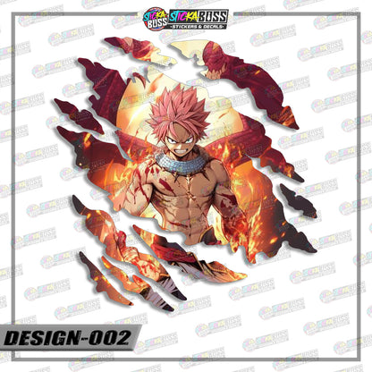 FAIRYTAIL | ANIME SCRATCH STICKER【VINYL PRINTED】( LAMINATED / WATERPROOF )【Stickaboss】
