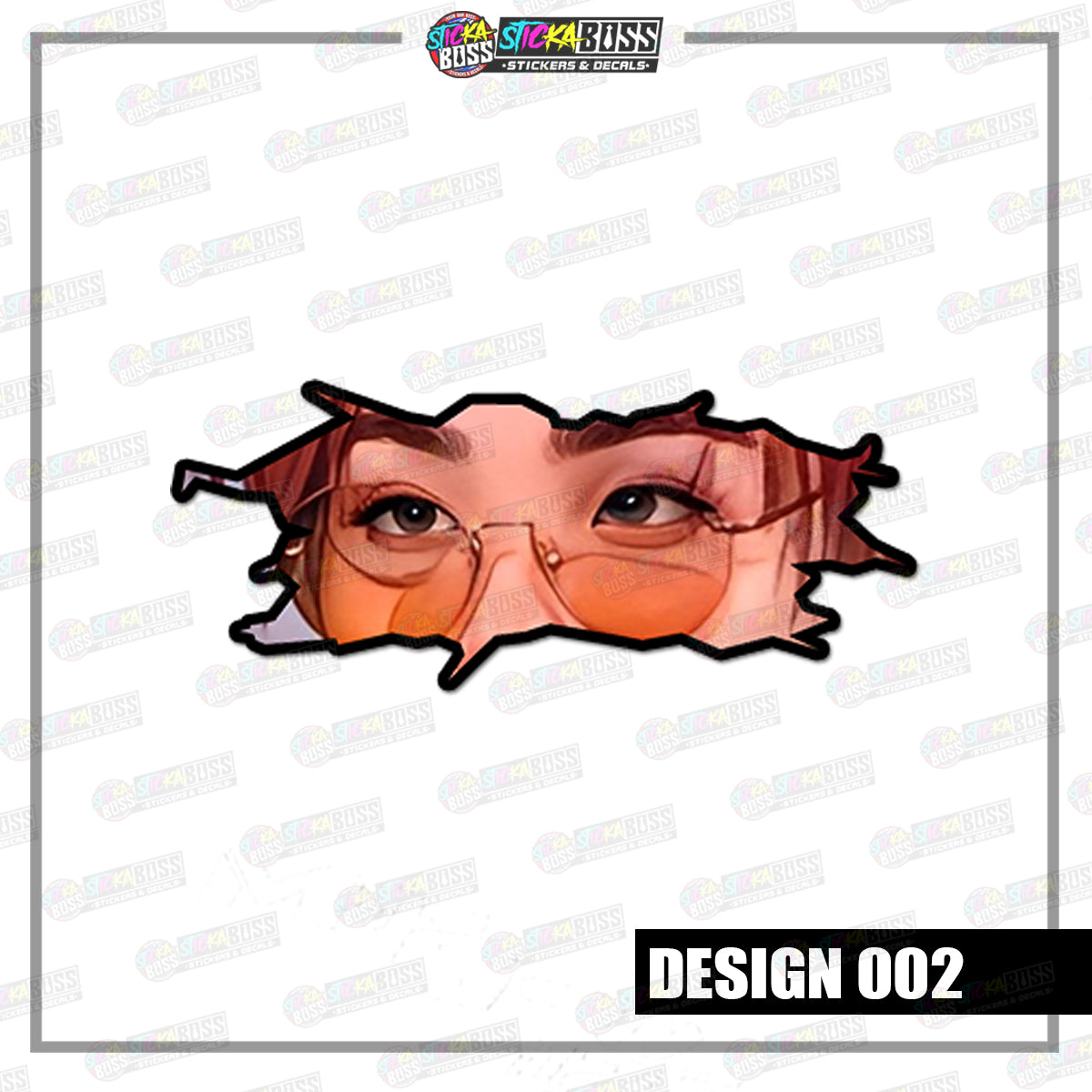 KPOP- BTS| CRACK PEEKERS  ( ANIME VINYL STICKER DECALS )【Stickaboss】