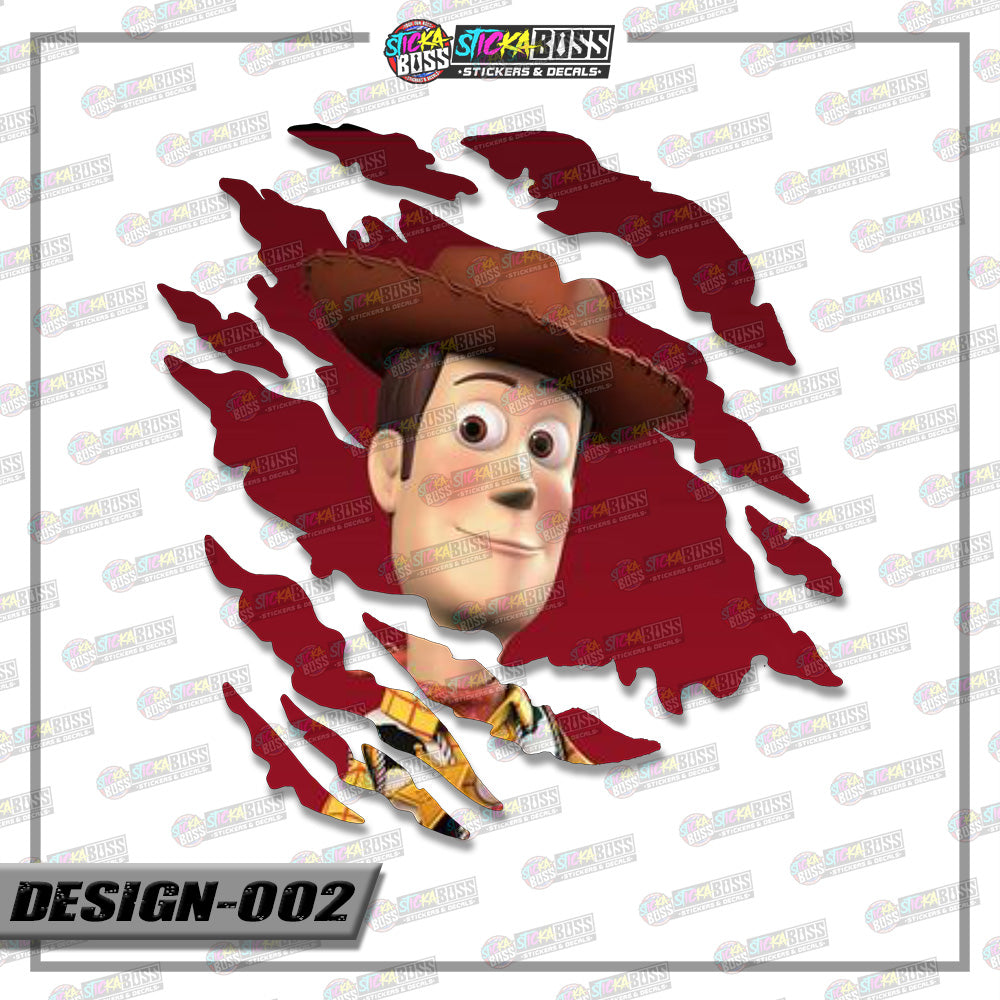 TOY STORY| ANIME SCRATCH STICKER【VINYL PRINTED】( LAMINATED / WATERPROOF )【Stickaboss】