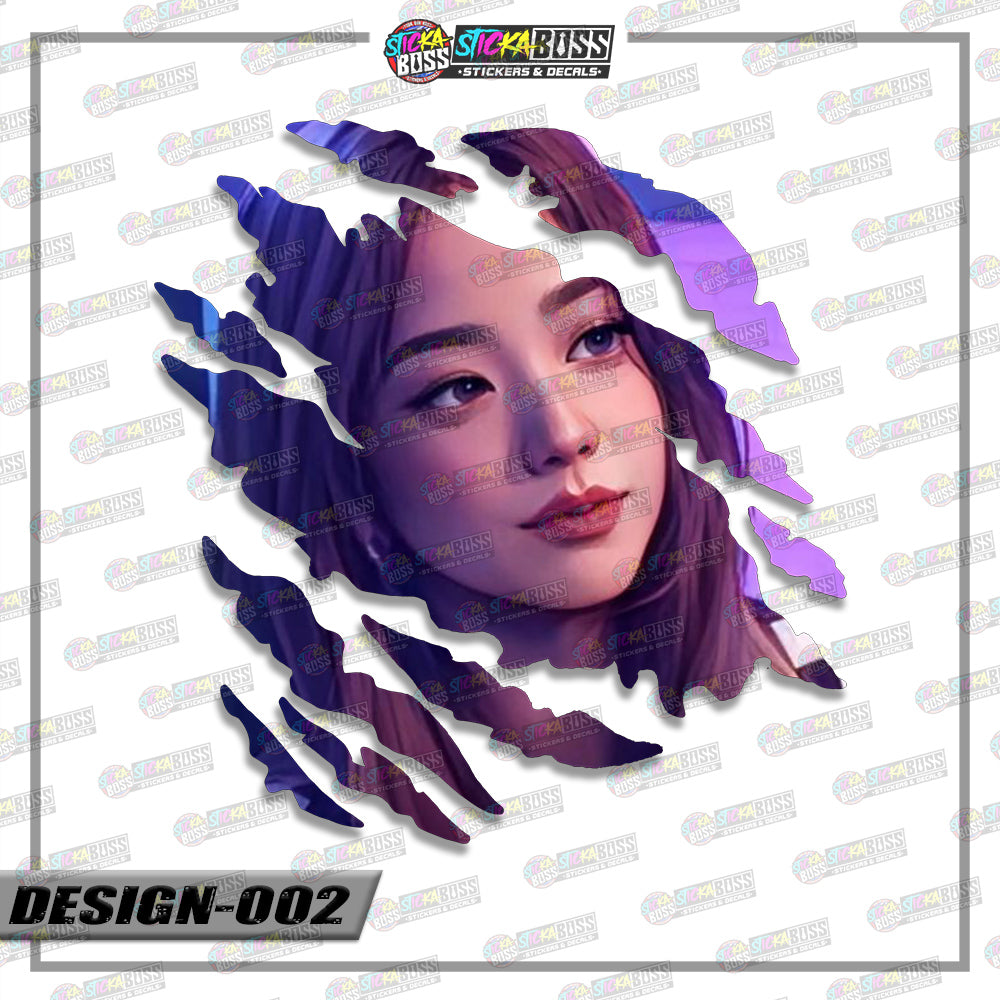 BLACKPINK PART 2 | ANIME SCRATCH STICKER【VINYL PRINTED】( LAMINATED / WATERPROOF )【Stickaboss】