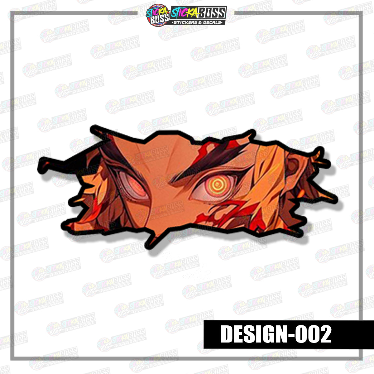 DEMONSLAYER | ANIME SCRATCH STICKER【VINYL PRINTED】( LAMINATED / WATERPROOF )【Stickaboss】