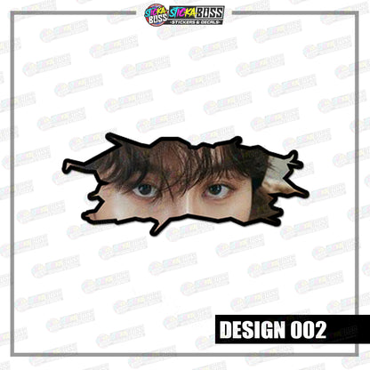 KPOP-SEVENTEEN | CRACK PEEKERS  ( ANIME VINYL STICKER DECALS )【Stickaboss】
