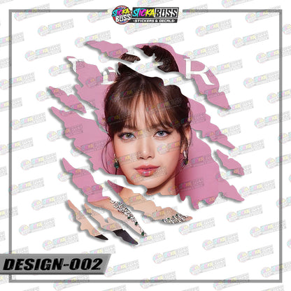 BLACKPINK | SCRATCH STICKER【VINYL PRINTED】( LAMINATED / WATERPROOF )