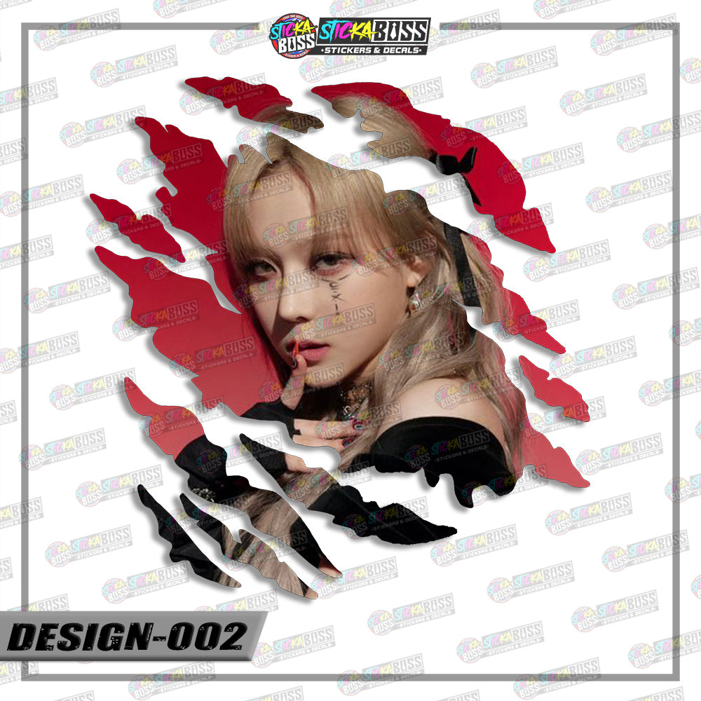 AESPA | ANIME SCRATCH STICKER【VINYL PRINTED】( LAMINATED / WATERPROOF )【Stickaboss】