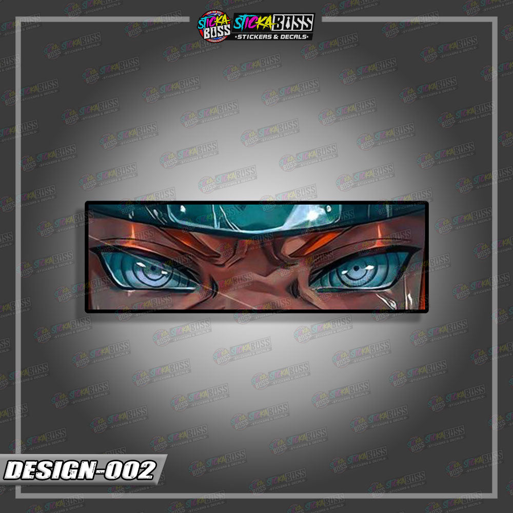 NARUTO PART 1 | ANIME  EYE SLAP STICKER【VINYL PRINTED】( LAMINATED / WATERPROOF )