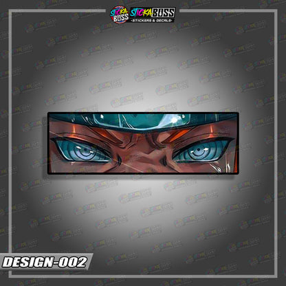 NARUTO PART 1 | ANIME  EYE SLAP STICKER【VINYL PRINTED】( LAMINATED / WATERPROOF )