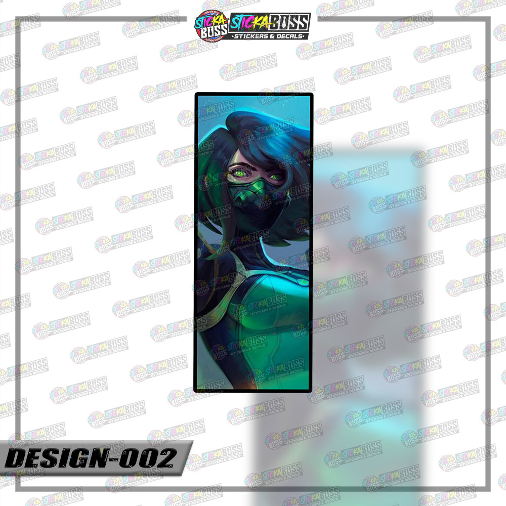 VALORANT | RECTANGLE SIZE  VINYL STICKER 【VINYL PRINTED】( LAMINATED / WATERPROOF )