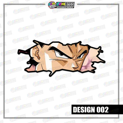 DRAGON BALL | CRACK PEEKERS  ( ANIME VINYL STICKER DECALS )【Stickaboss】