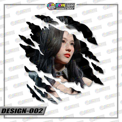 TWICE | SCRATCH STICKER【VINYL PRINTED】( LAMINATED / WATERPROOF )【Stickaboss】