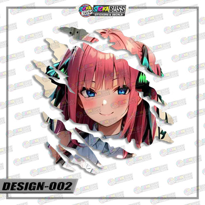 THE QUINTESSENTIAL QUINTUPLETS| ANIME SCRATCH STICKER【VINYL PRINTED】( LAMINATED / WATERPROOF )【Stick