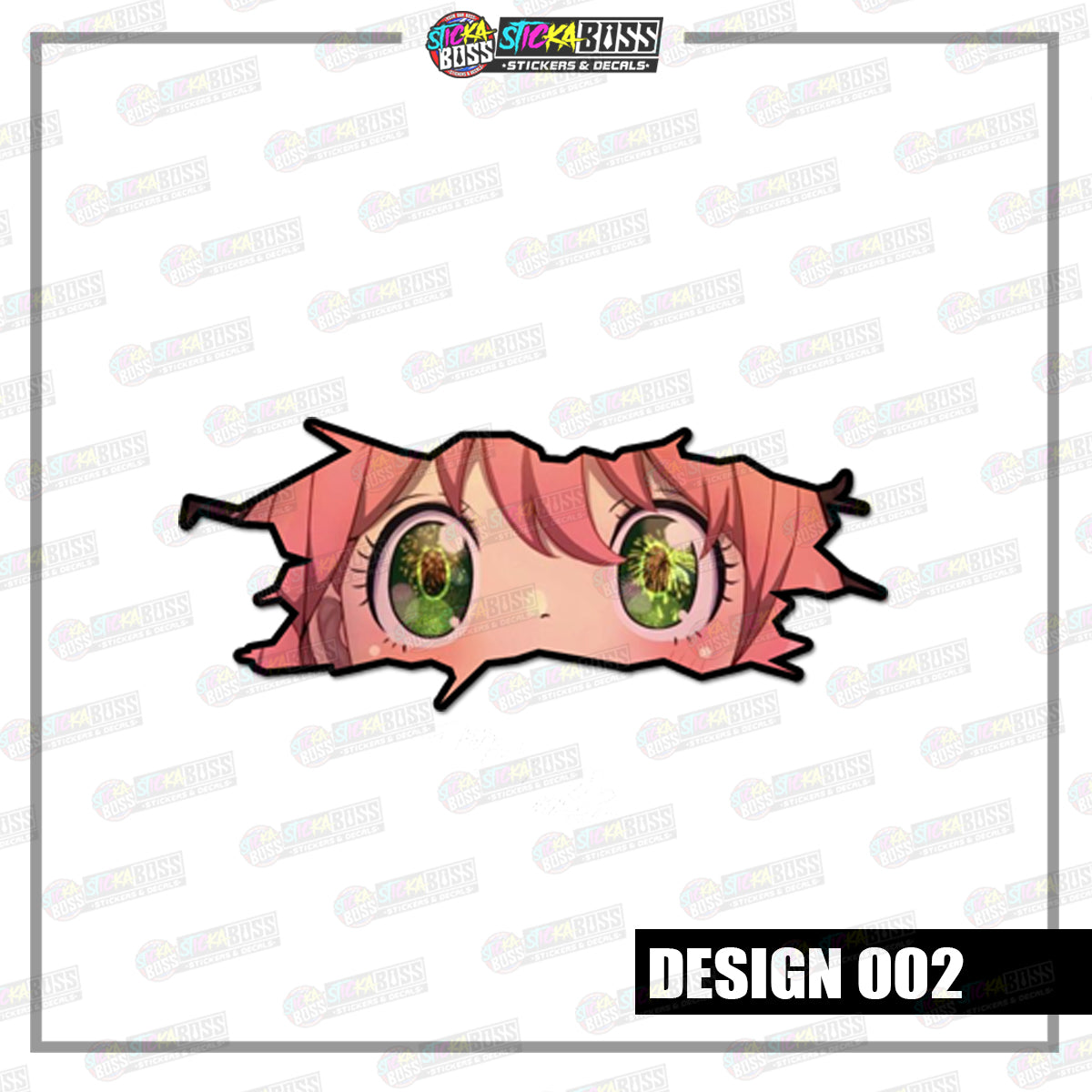 ANYA | CRACK PEEKERS  ( ANIME VINYL STICKER DECALS )【Stickaboss】