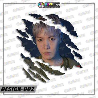 BTS | ANIME SCRATCH STICKER【VINYL PRINTED】( LAMINATED / WATERPROOF )【Stickaboss】 (Copy)